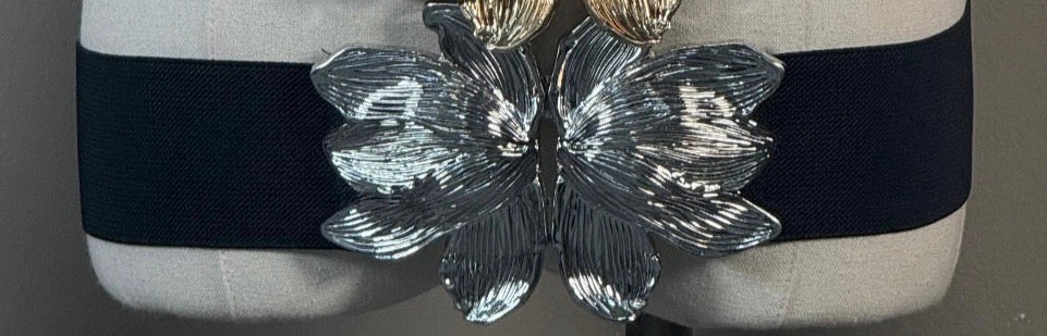 Metallic Buckle OS Belts