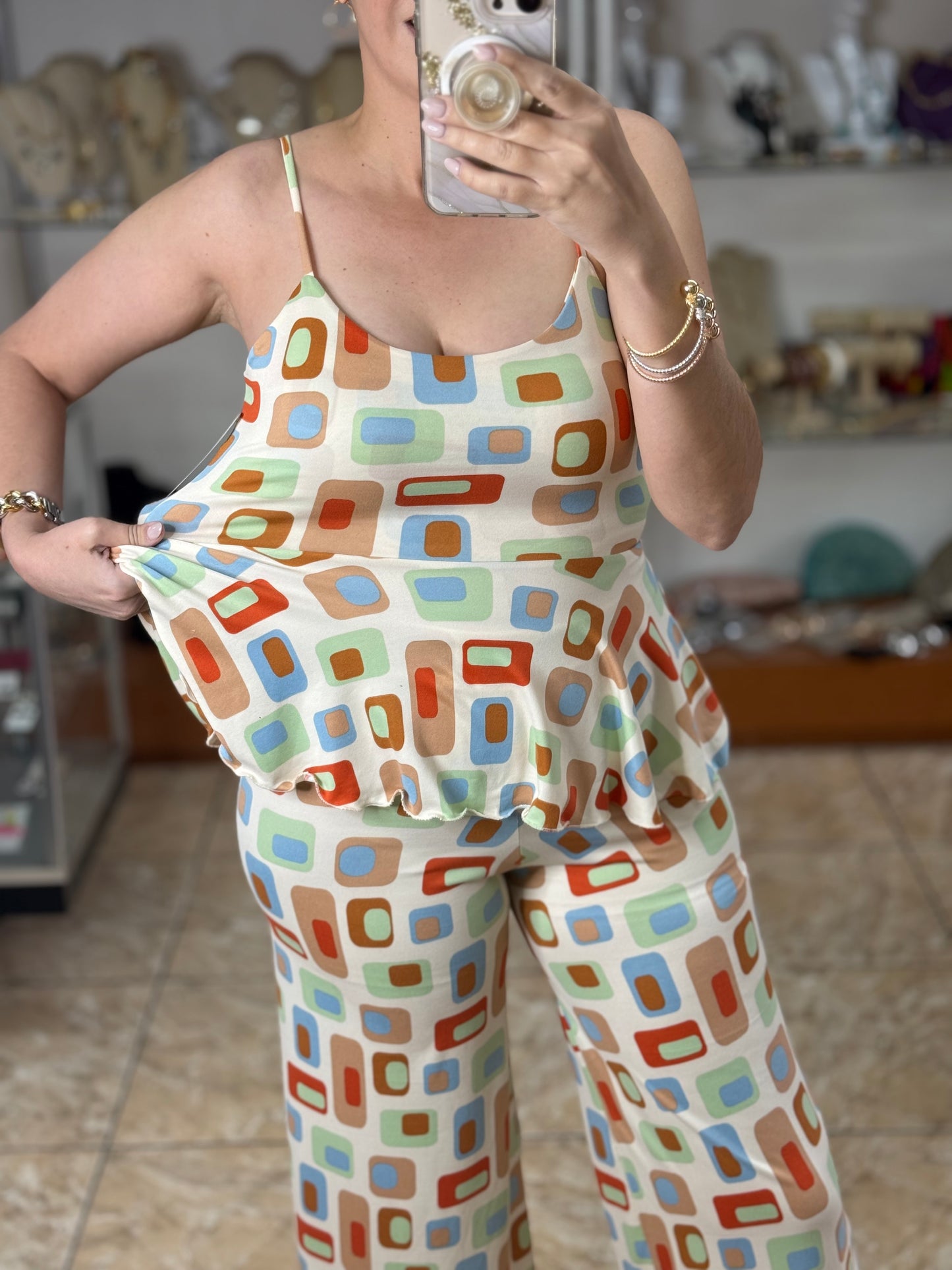 Peplum Top and Pant Set by Pía Colors