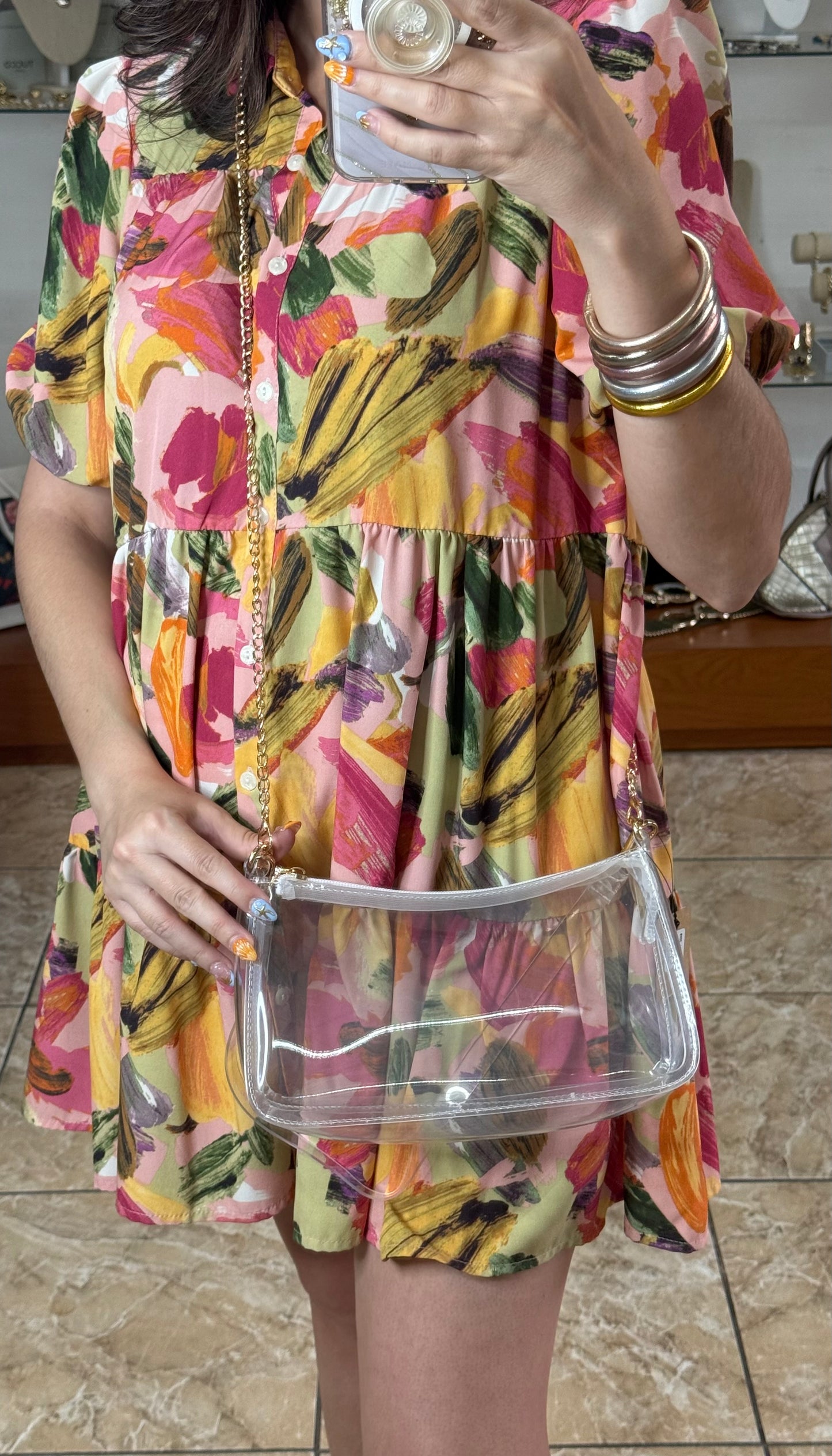 Glimmer Chain Tote (FINAL SALE)