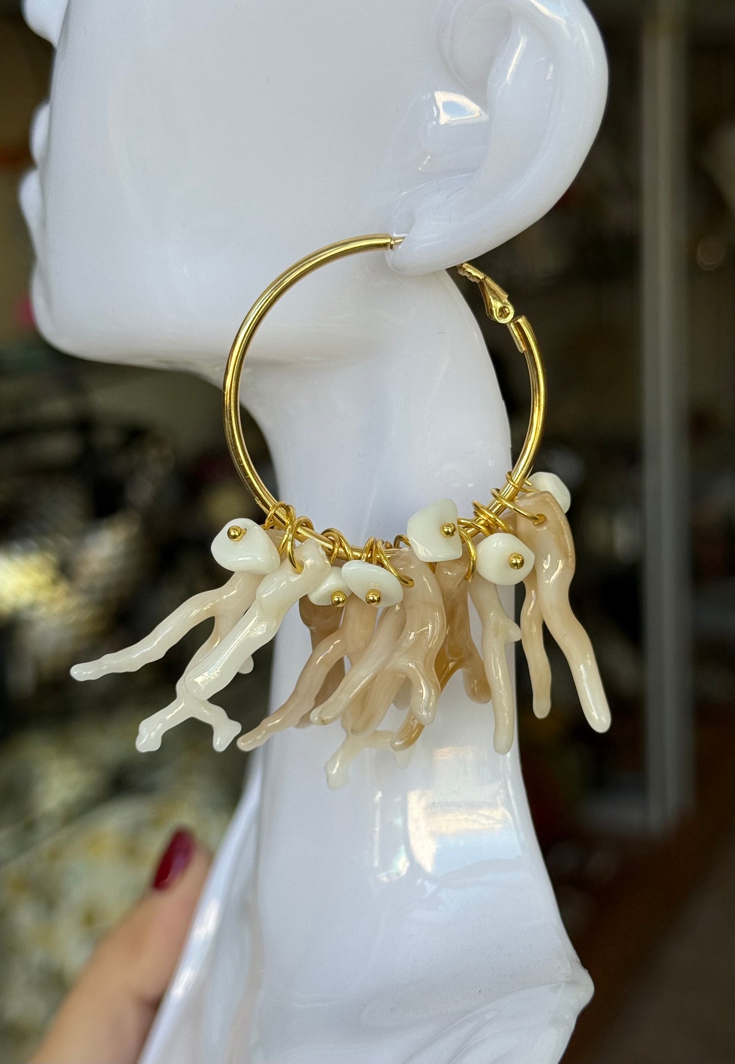 Coral Earrings