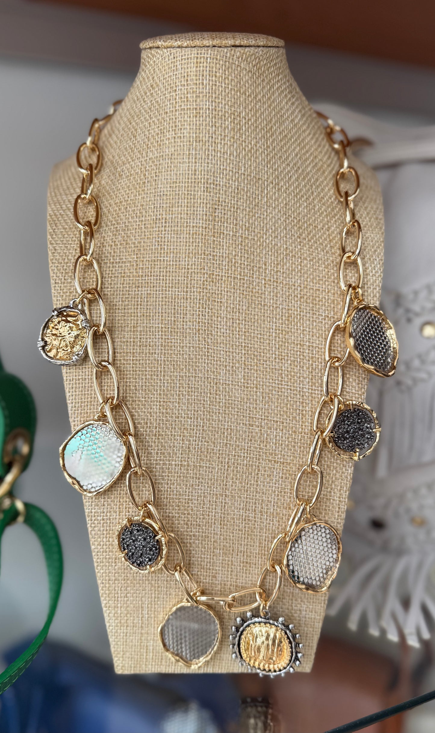 Gold/Silver Long Necklace (FINAL SALE)