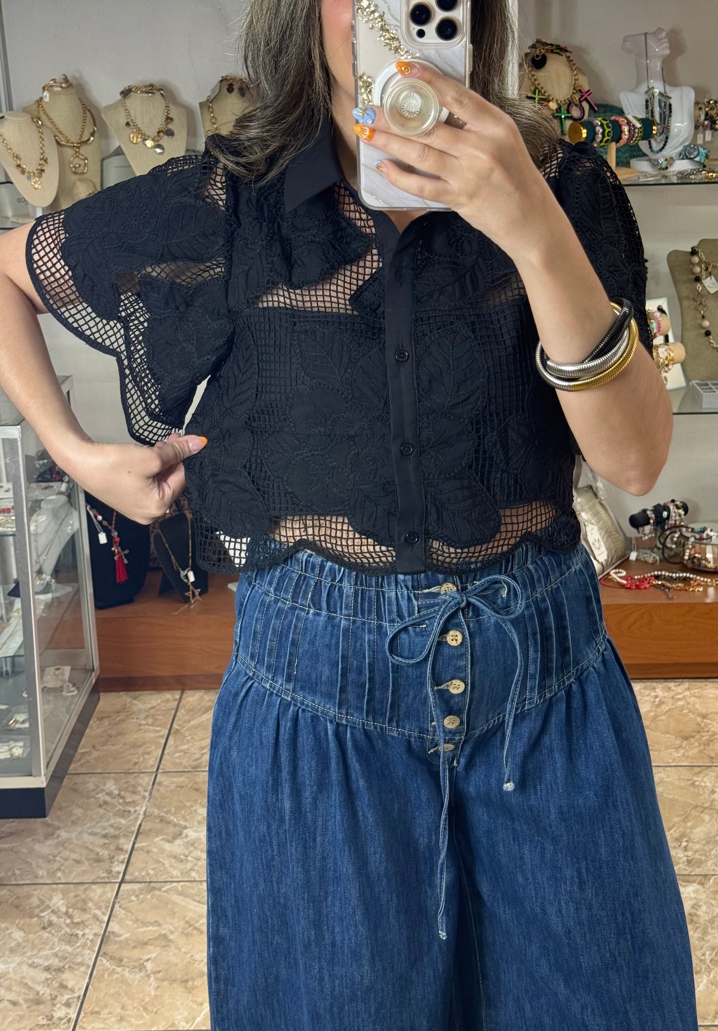 Black Crop Top