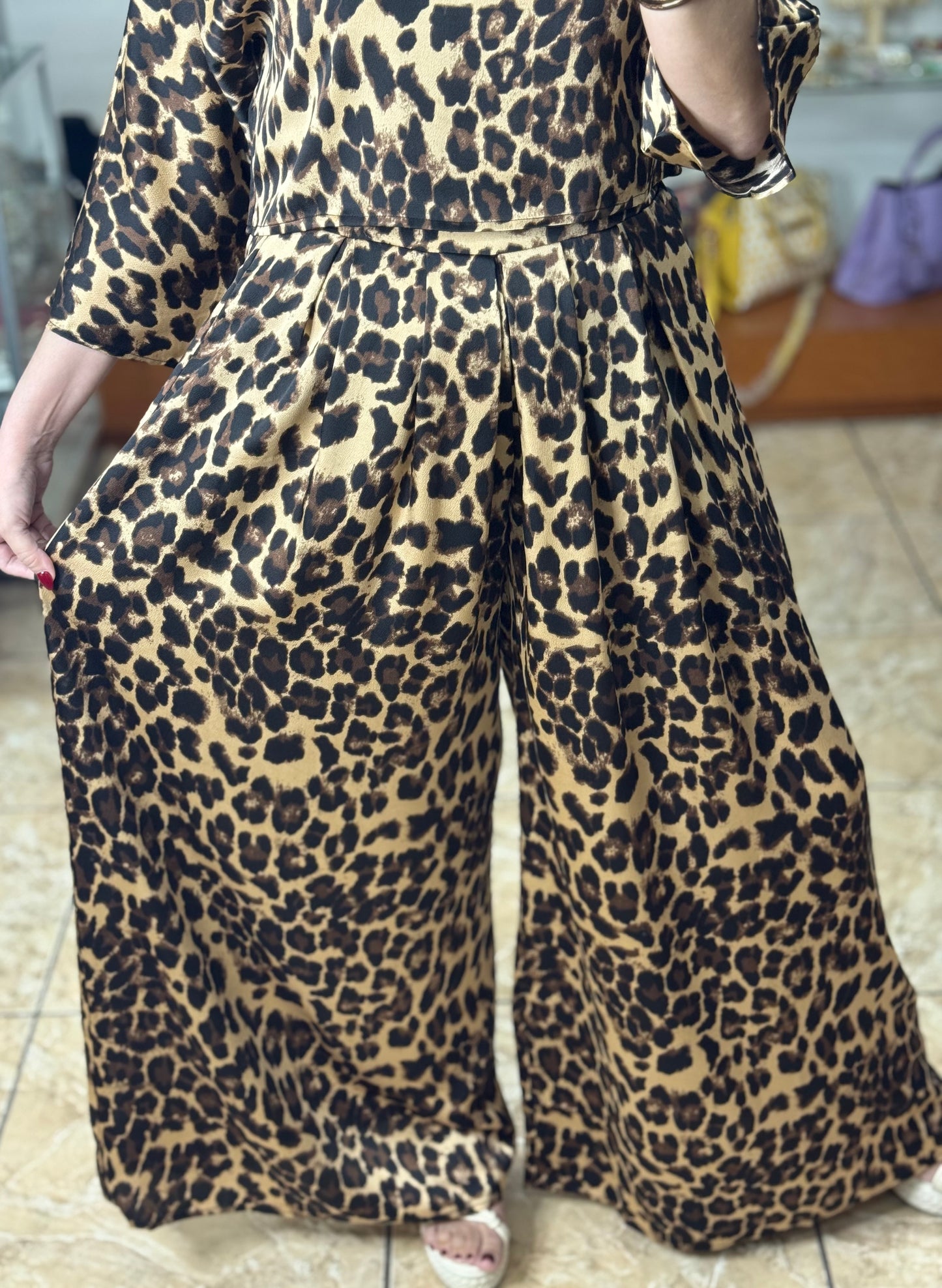 Leopard Top and Pant Set