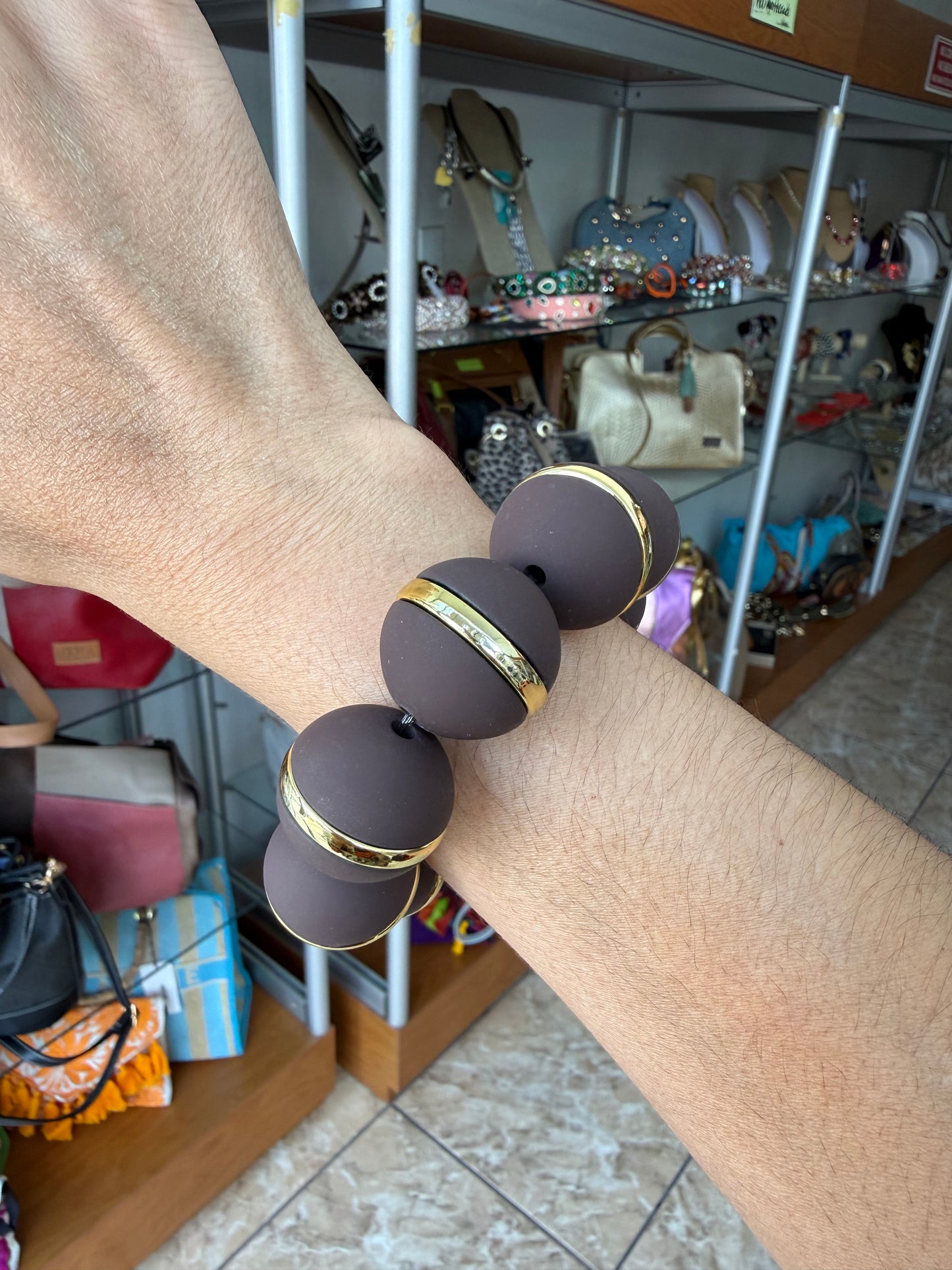 Spheres Necklace & Bracelet Set (NO RETURNS OR EXCHANGE)