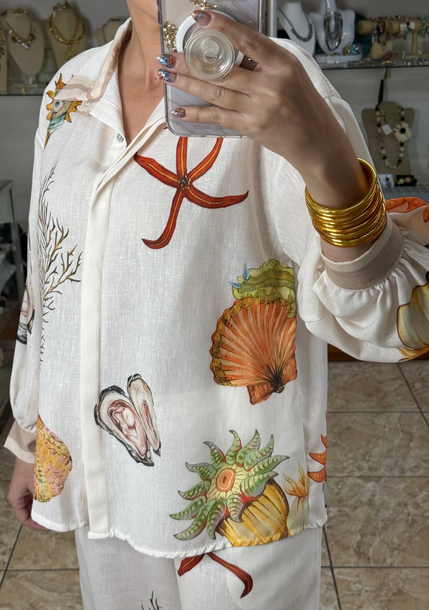 Marine Life Top and Pant OS Set (FINAL SALE)