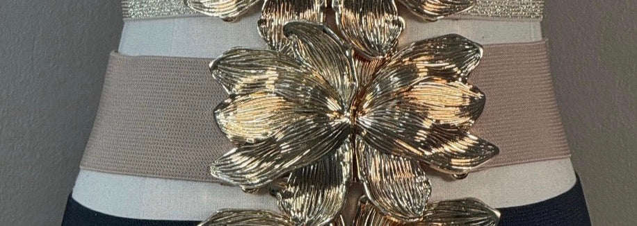 Metallic Buckle OS Belts