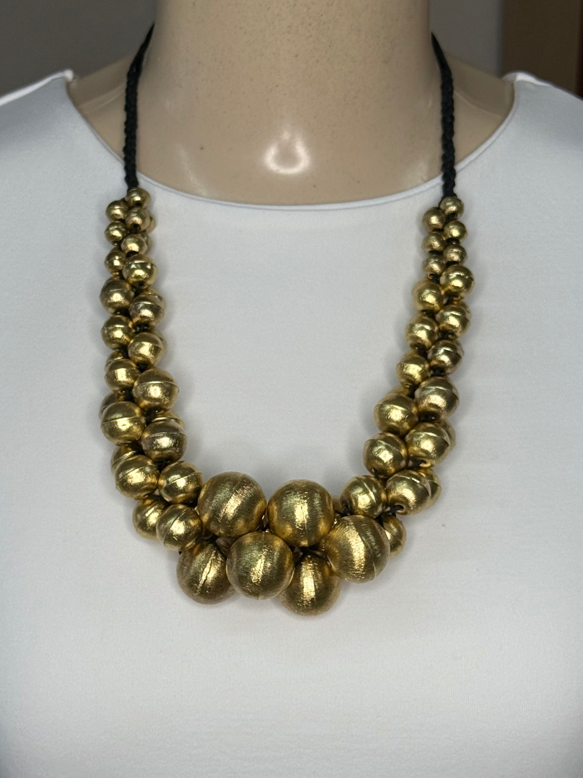Sphere Cluster Gold Necklace (FINAL SALE)