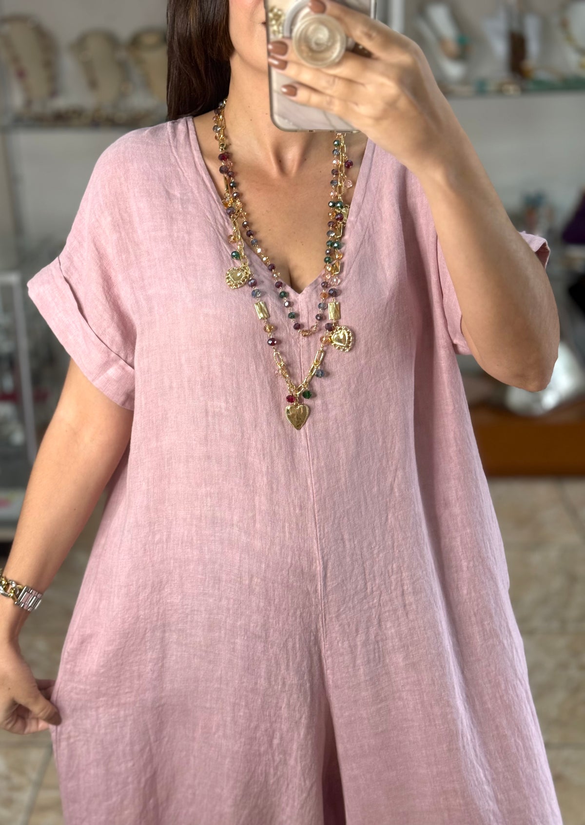 OS Linen Jumpsuit (NO RETURNS OR EXCHANGE)