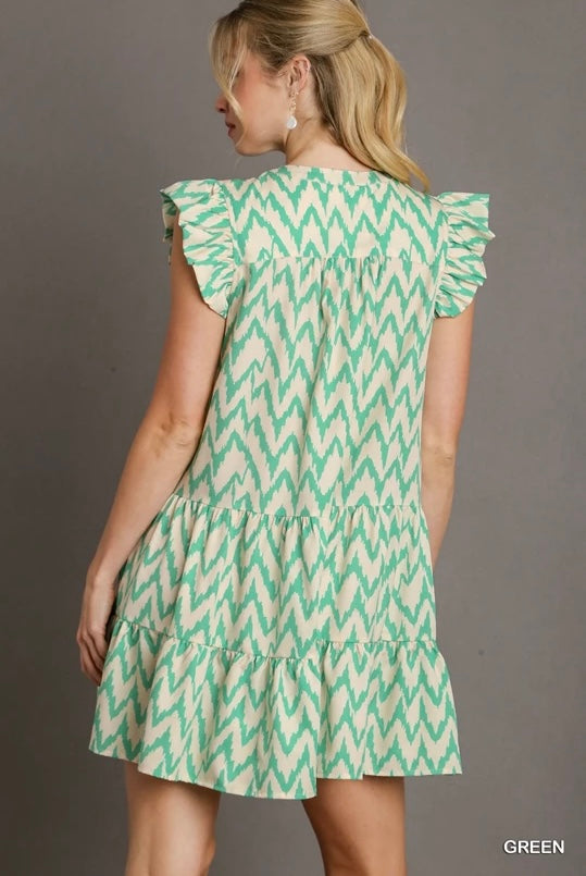 Chevron Print Dress