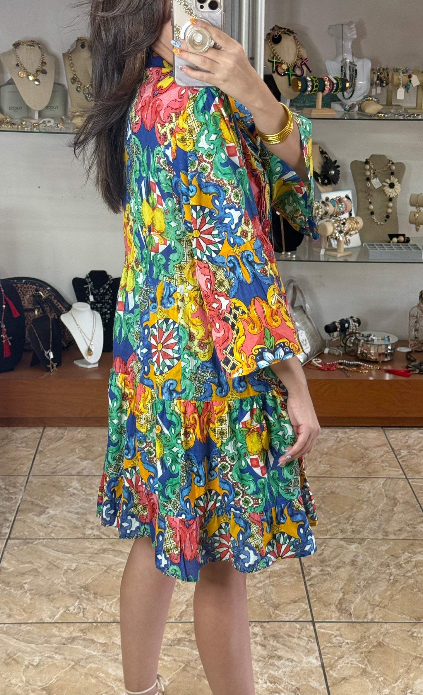 Beaded OS Boho Dress