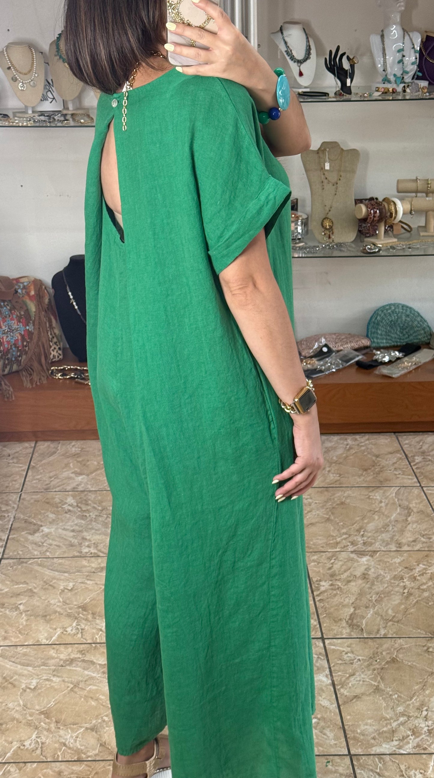 OS Linen Jumpsuit (NO RETURNS OR EXCHANGE)