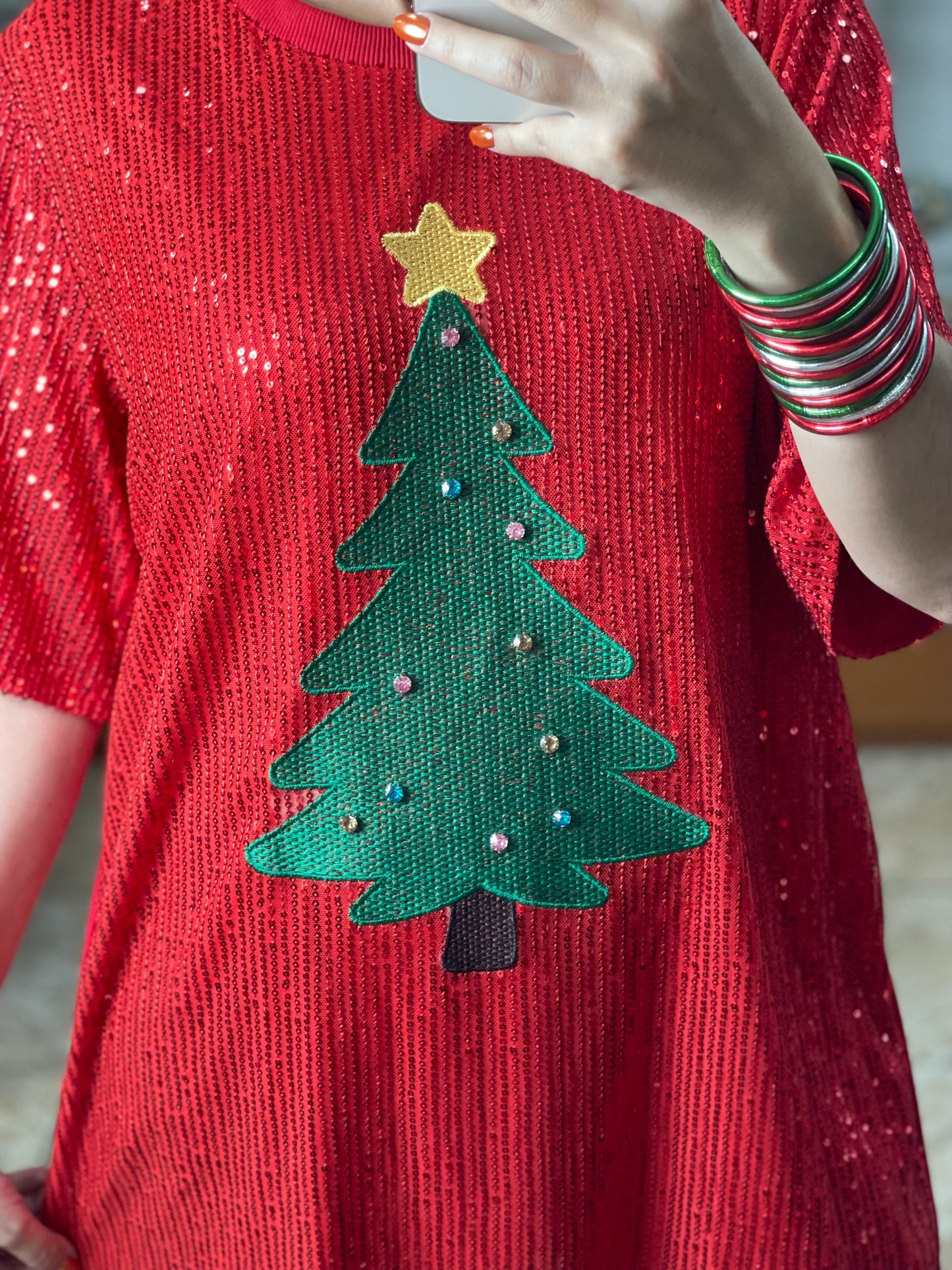 Christmas Tree Mini Dress