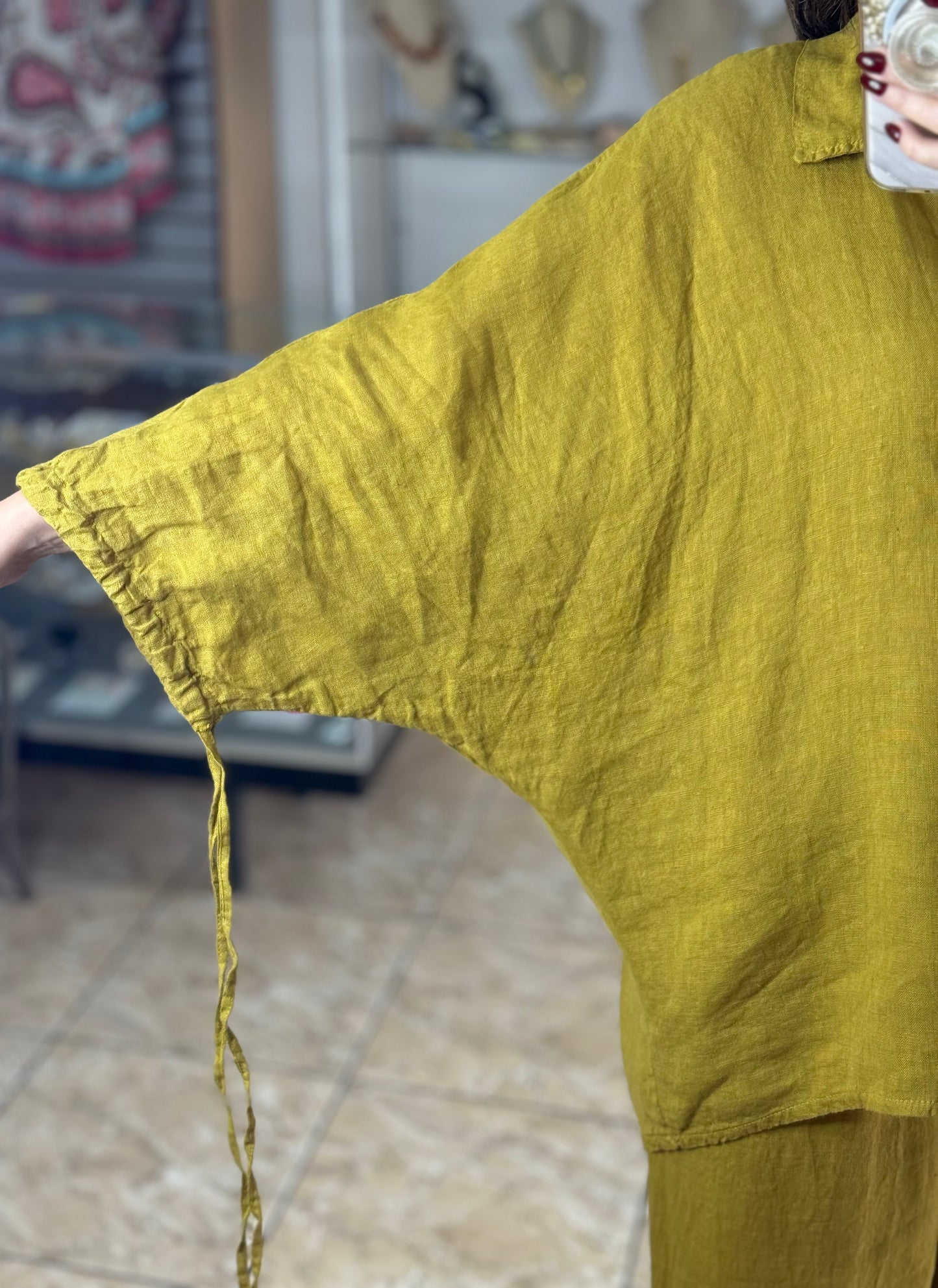 Amanda OS Linen Set (NO RETURNS OR EXCHANGE)