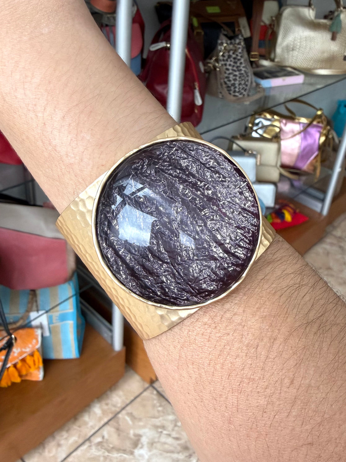 Gold Cuff Band Bracelet (FINAL SALE)