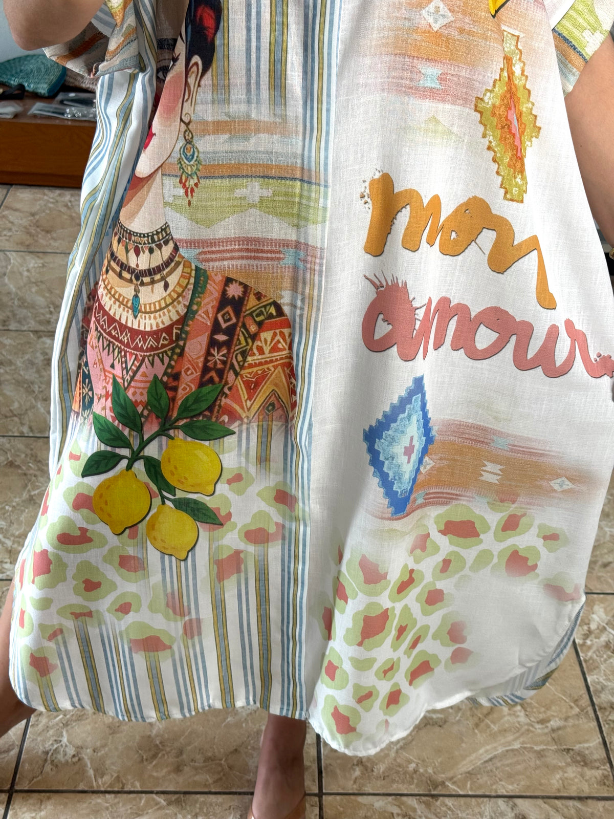 OS Frida Mon Amour Dress (NO RETURNS OR EXCHANGE)