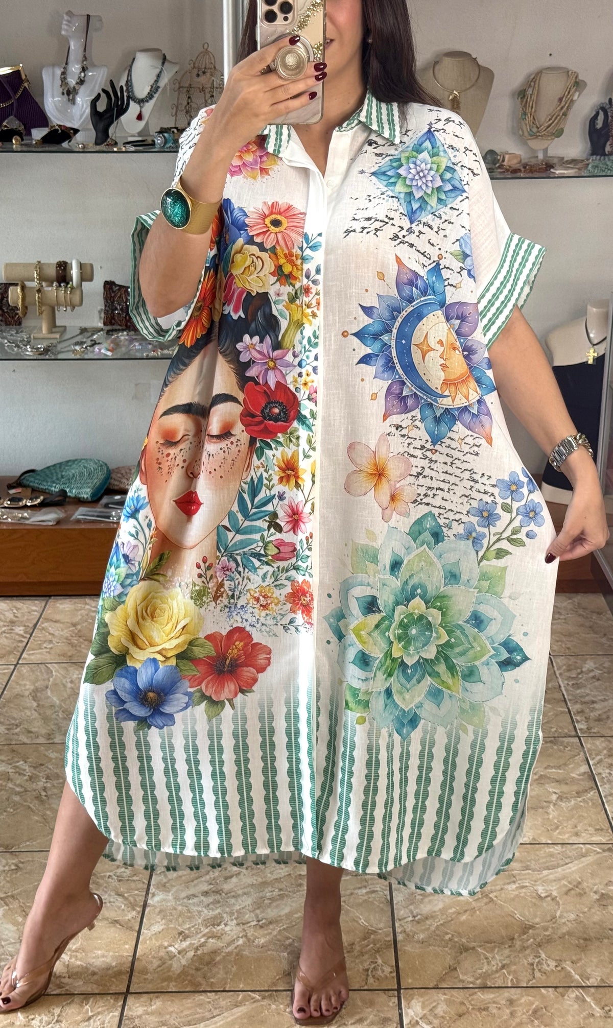 OS Frida, Sun & Moon Dress (NO RETURNS OR EXCHANGE)