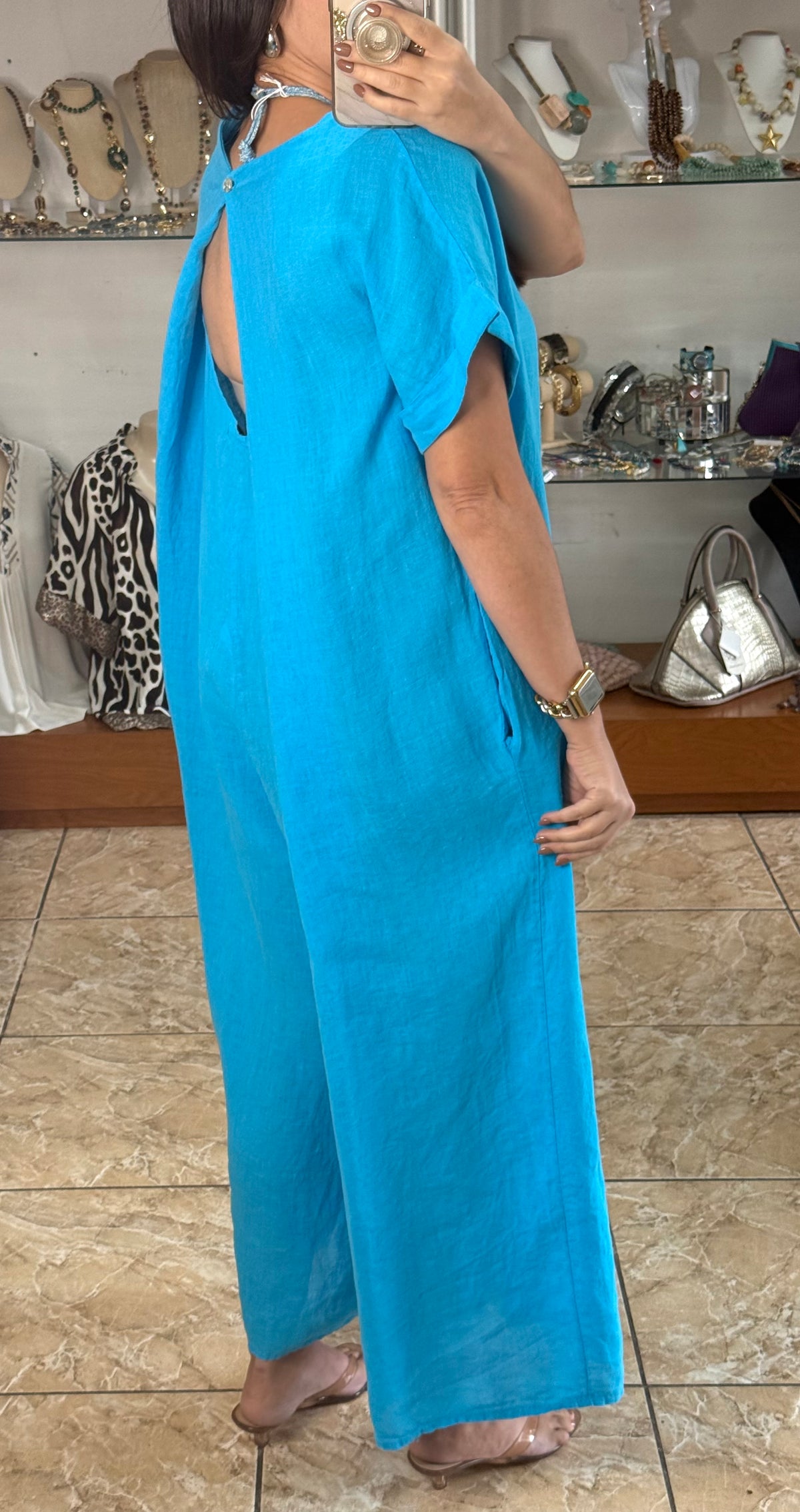 OS Linen Jumpsuit (NO RETURNS OR EXCHANGE)