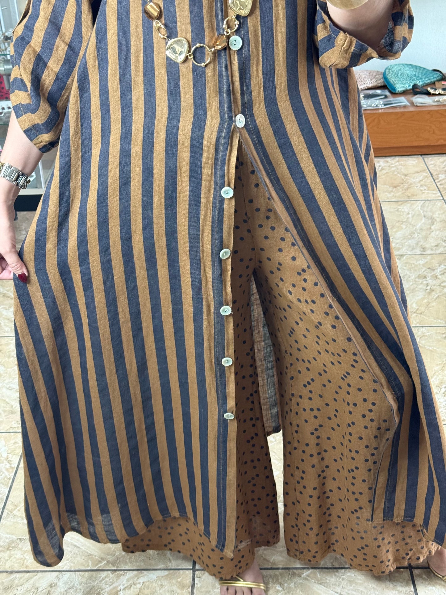 Stripes/Polkadots OS Linen Set (NO RETURNS OR EXCHANGE)