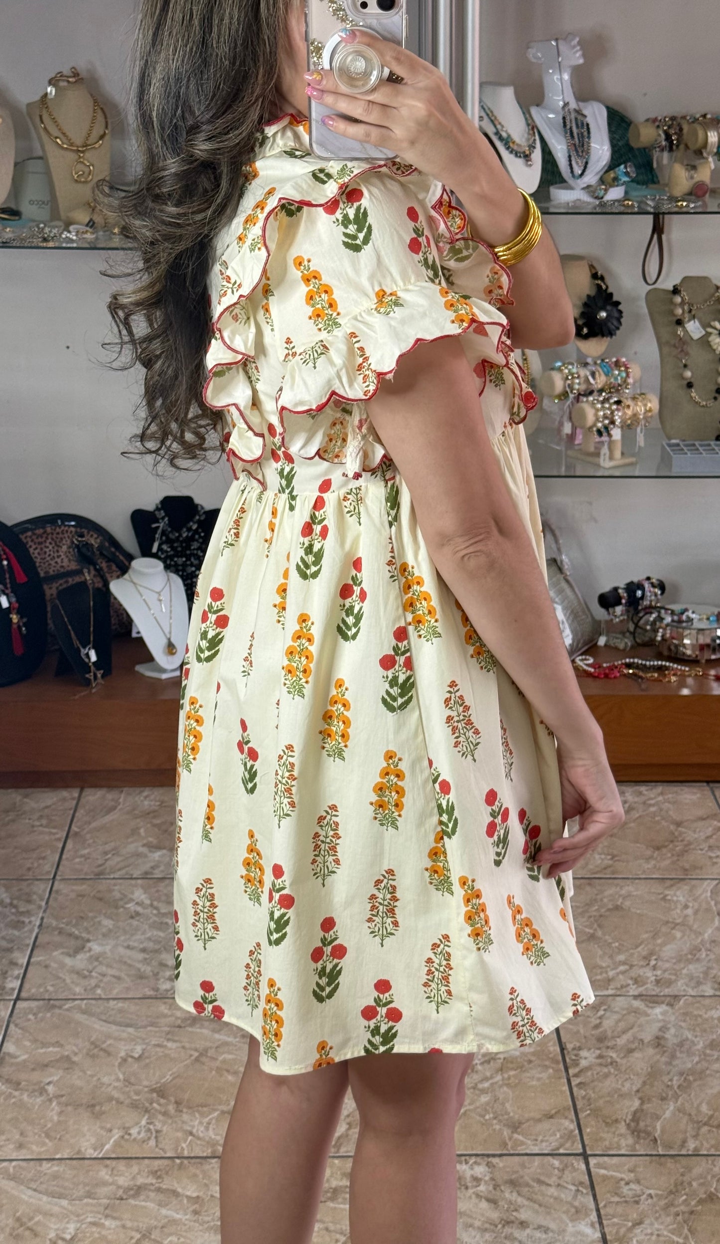 Spring Floral Doll Dress