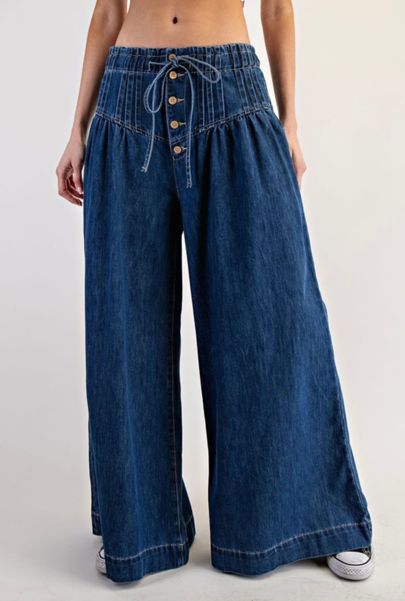Wide Leg Denim Pant