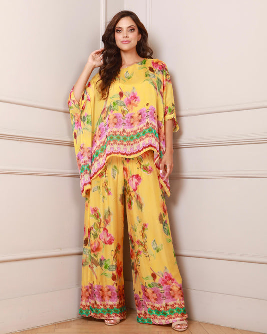 Mixed Watercolor Floral Silk OS Set (FINAL SALE)