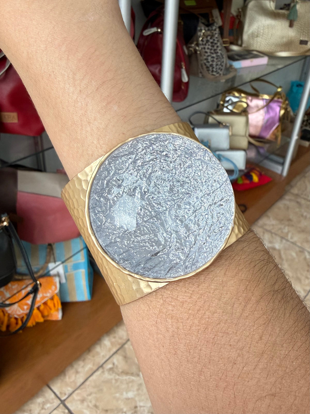 Gold Cuff Band Bracelet (FINAL SALE)