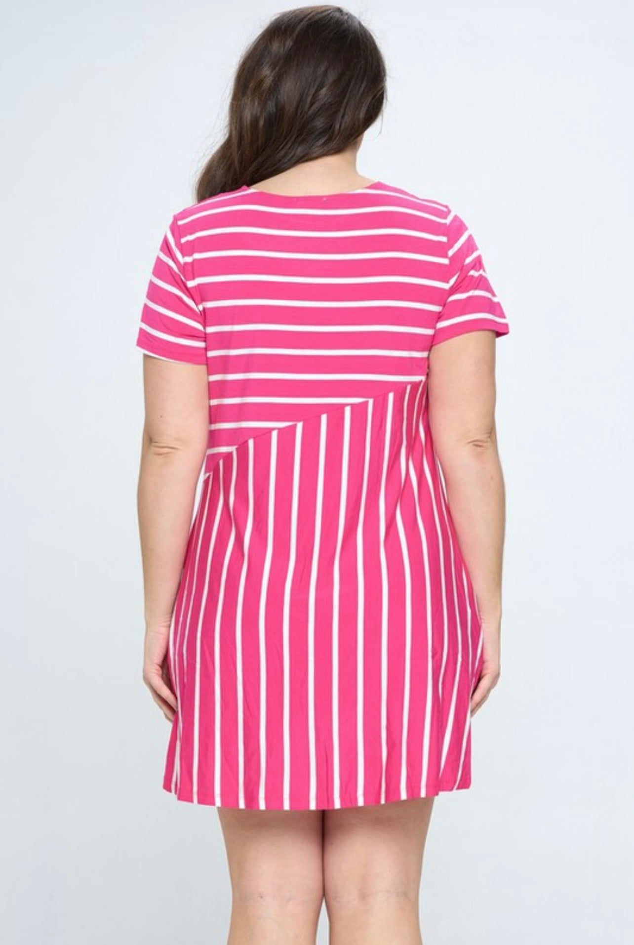 Multidirectional Lined Dress