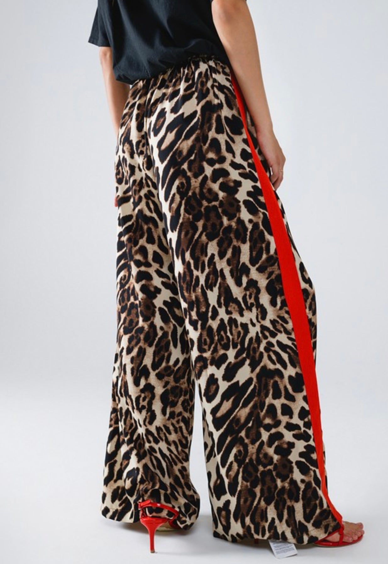 Leopard Red Line Pant