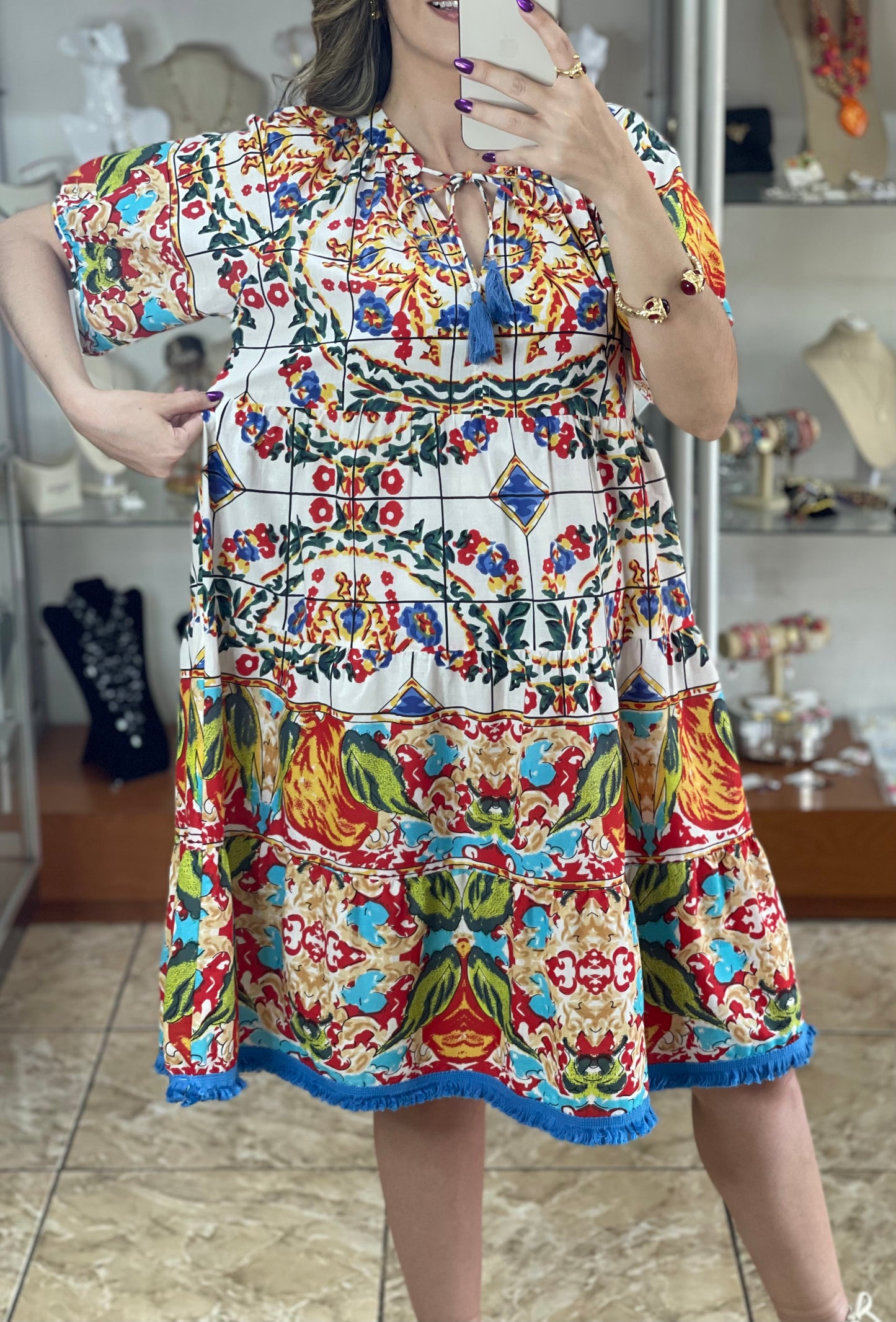 Matilda Dress (Santorini)