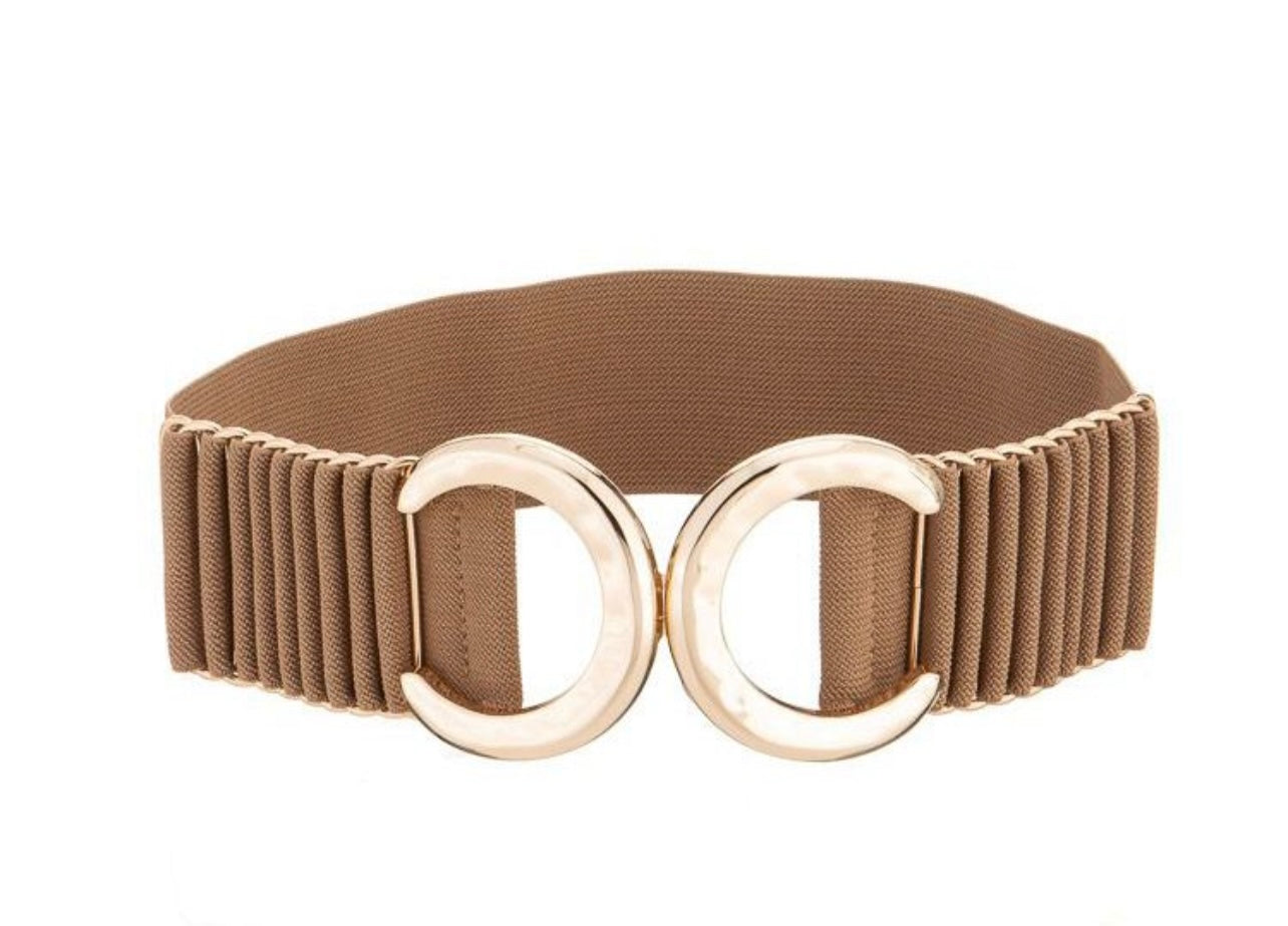 Neutral With Gold Details OS Belt