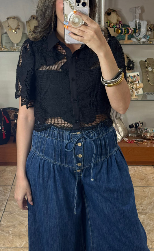 Black Crop Top