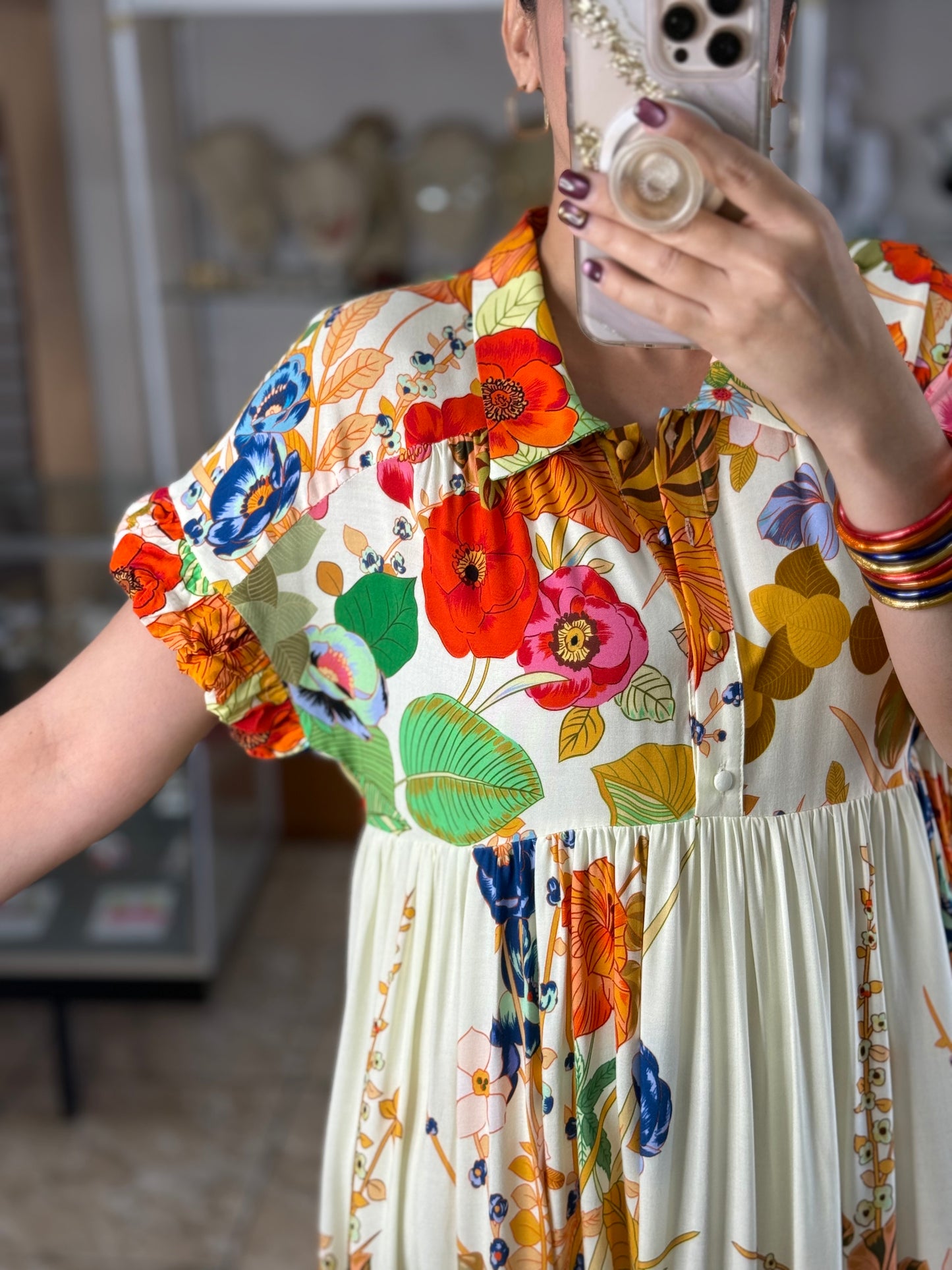 Multi Floral Maxi Dress