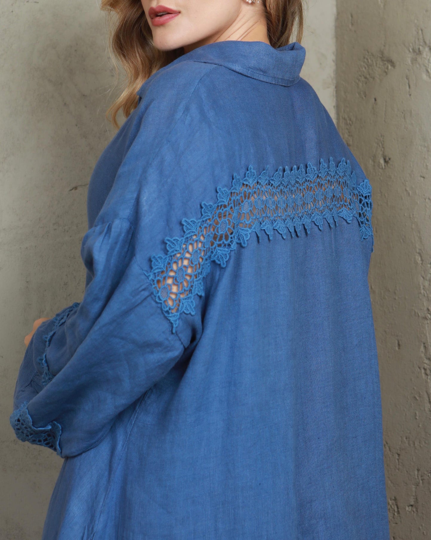 High/Low OS Linen Pant Set (FINAL SALE)