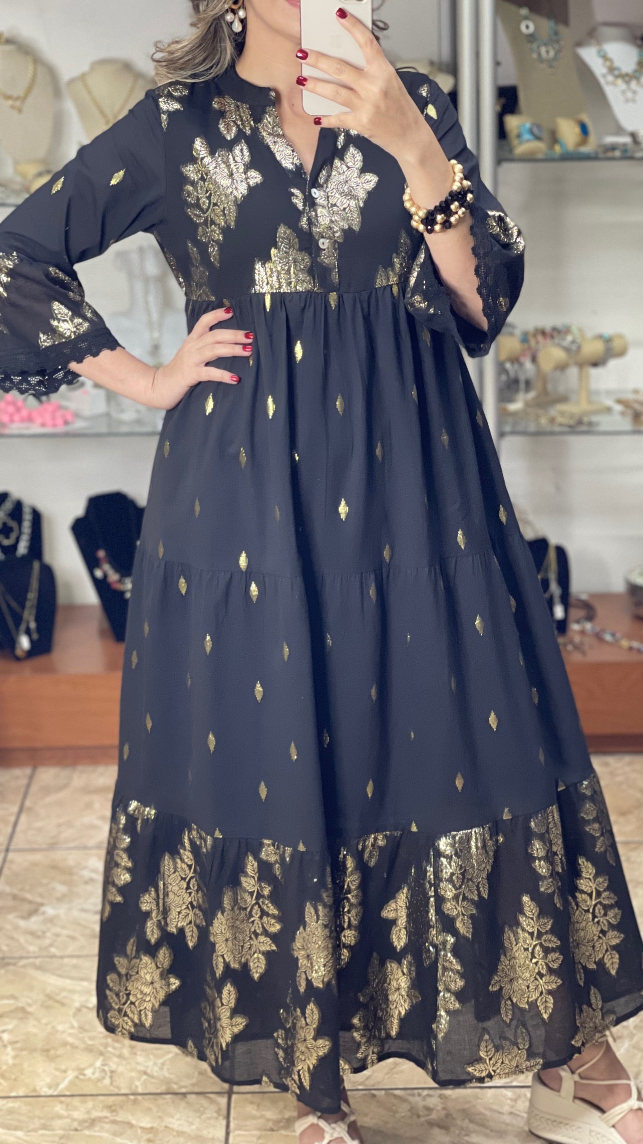 Leli Long Dress (Black)