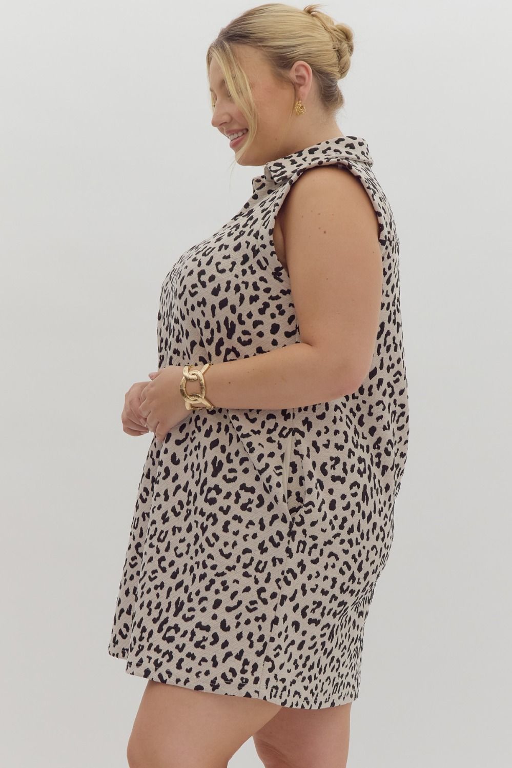 Leopard V-Neck Dress