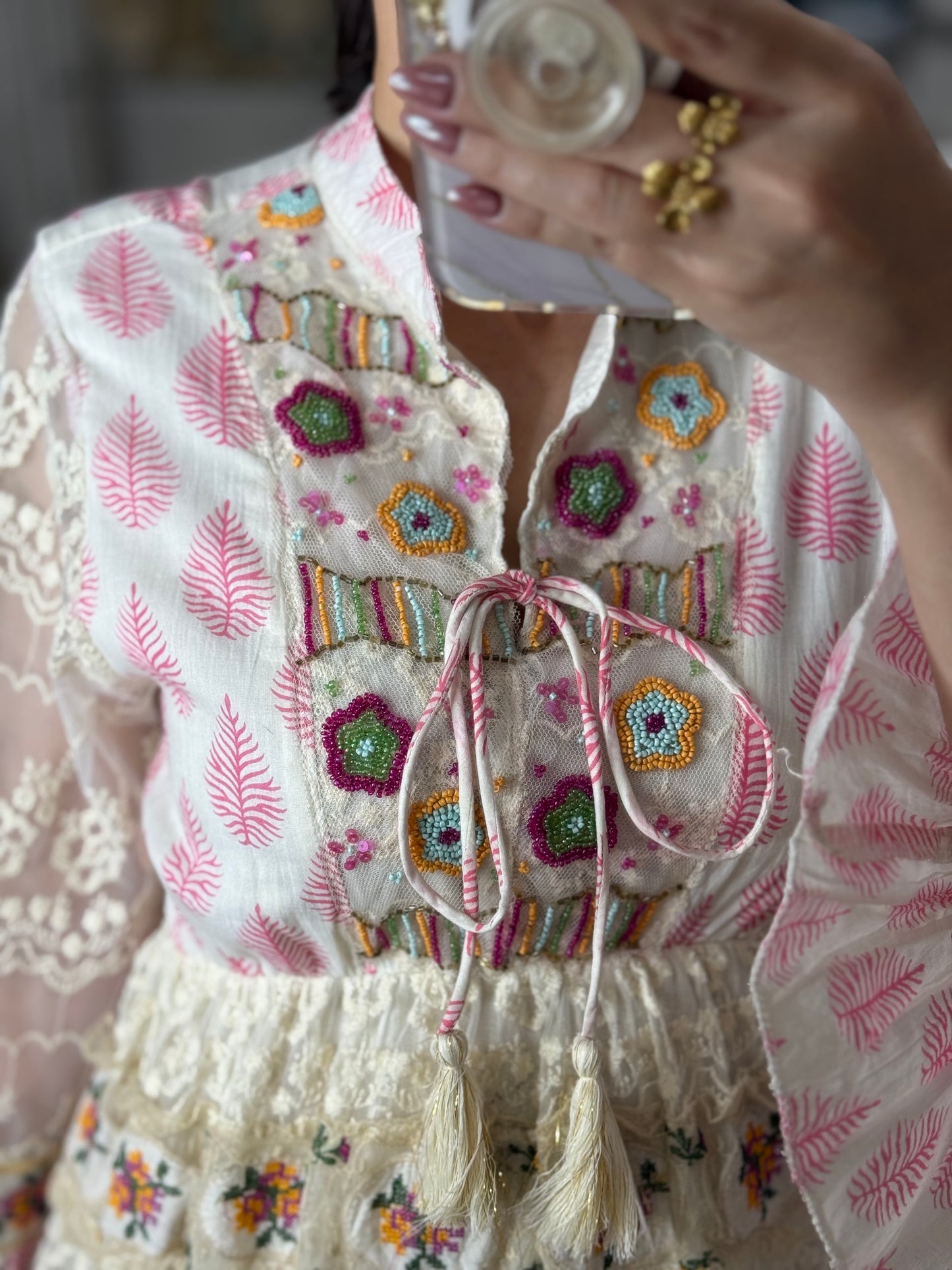 Pink OS Boho Maxi Dress (FINAL SALE)