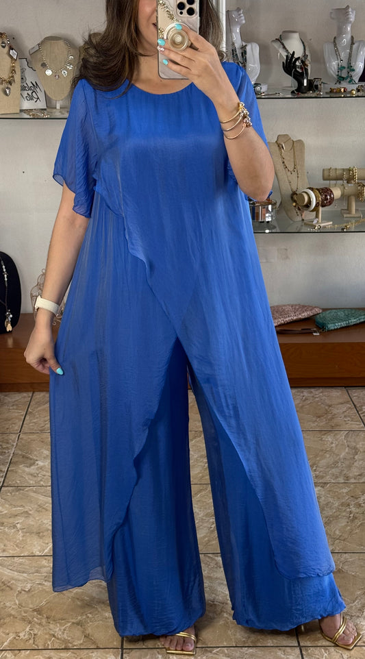 OS Silk Top and Pant Set (NO RETURNS OR EXCHANGE)