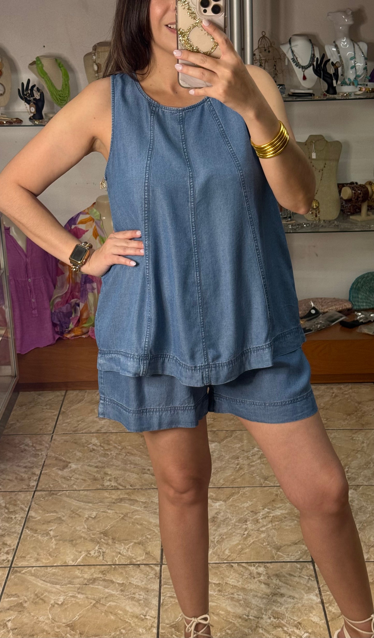 Tencel Top & Short Set (Regular & Plus)