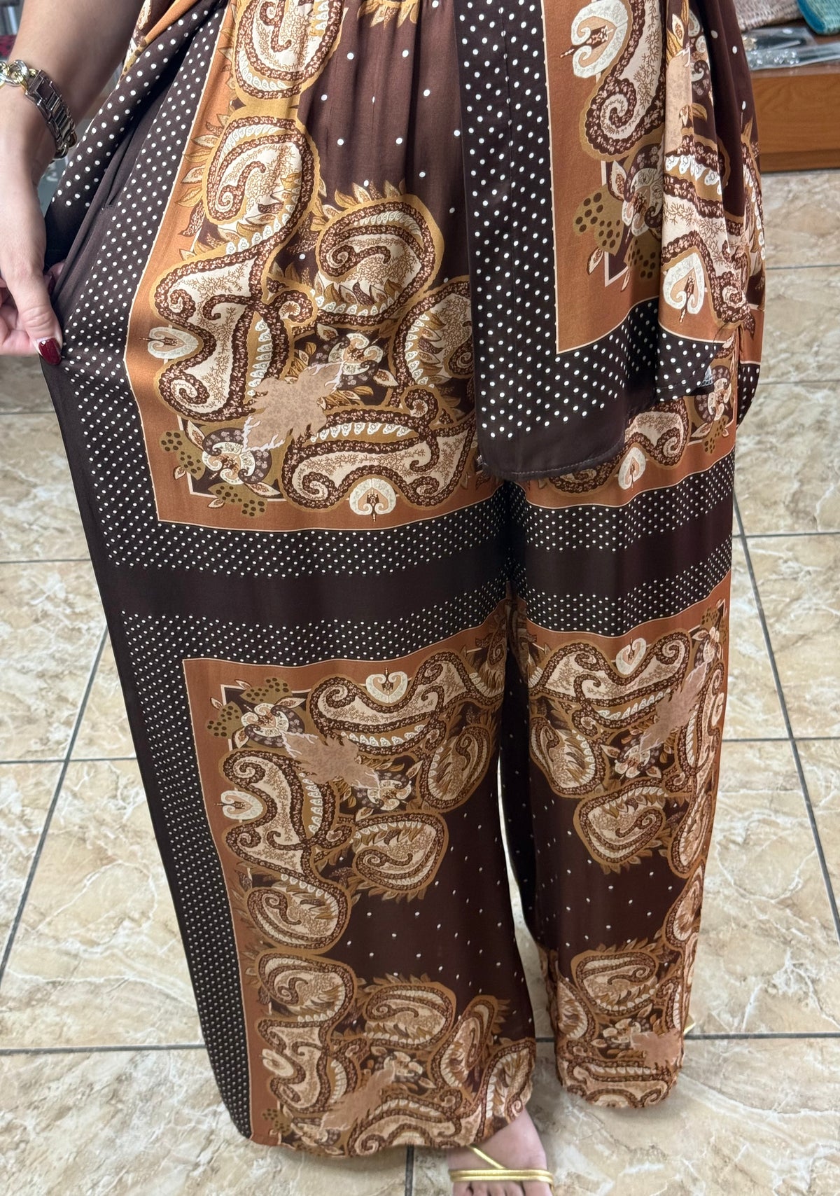 Brown Polkadots Mix OS Set (NO RETURNS OR EXCHANGE)