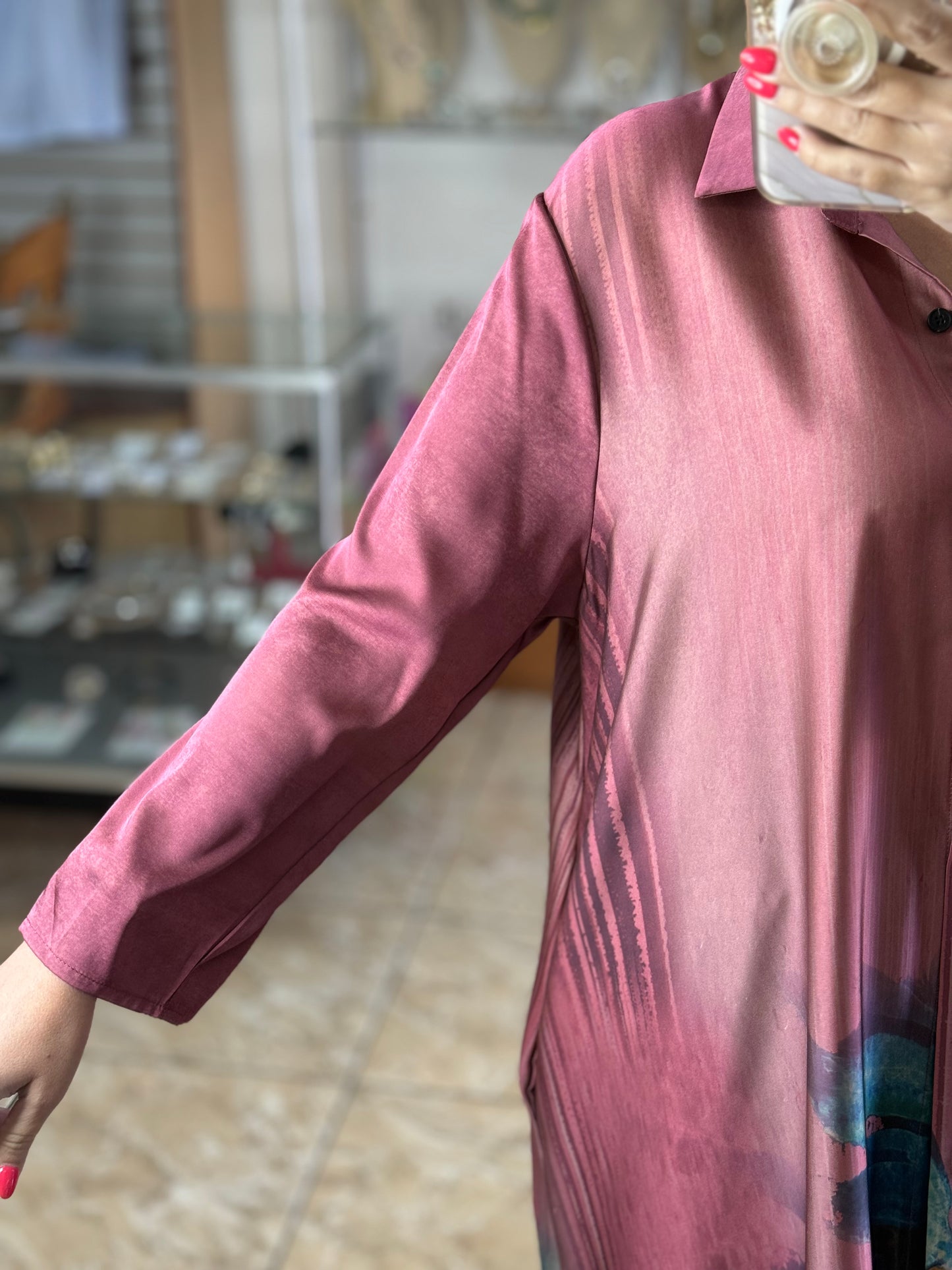 OS Silk Dress/Pant Set (NO RETURNS OR EXCHANGE)