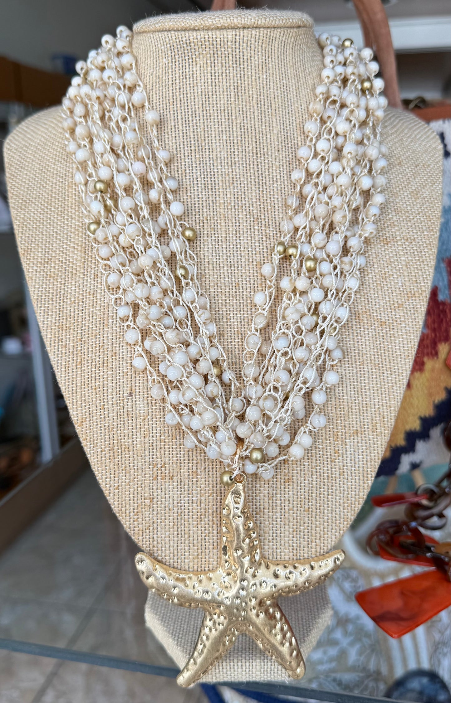 Beads Starfish Necklace (FINAL SALE)