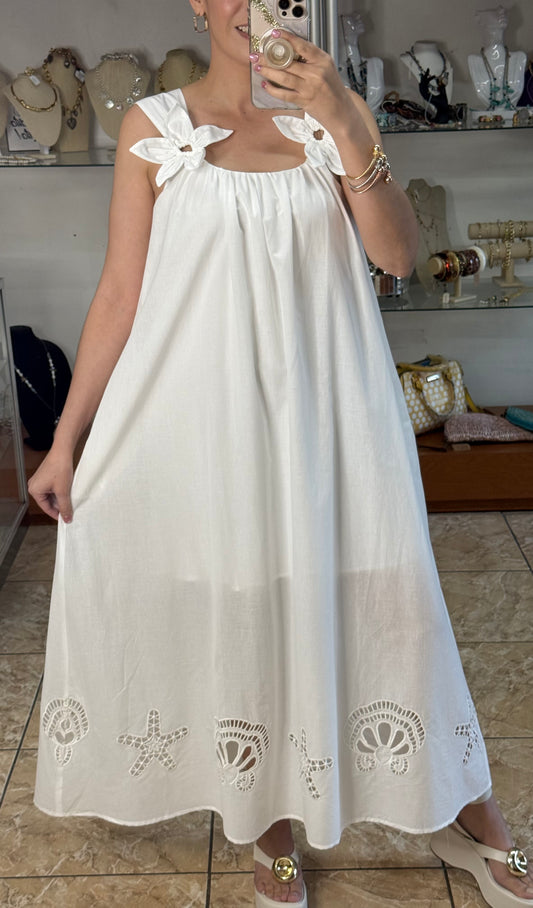 3D Flowers Maxi Dress (FINAL SALE)