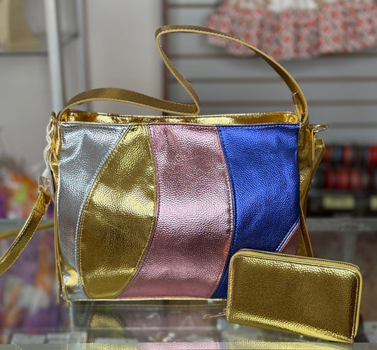 Multicolor Bag with Wallet (FINAL SALE)