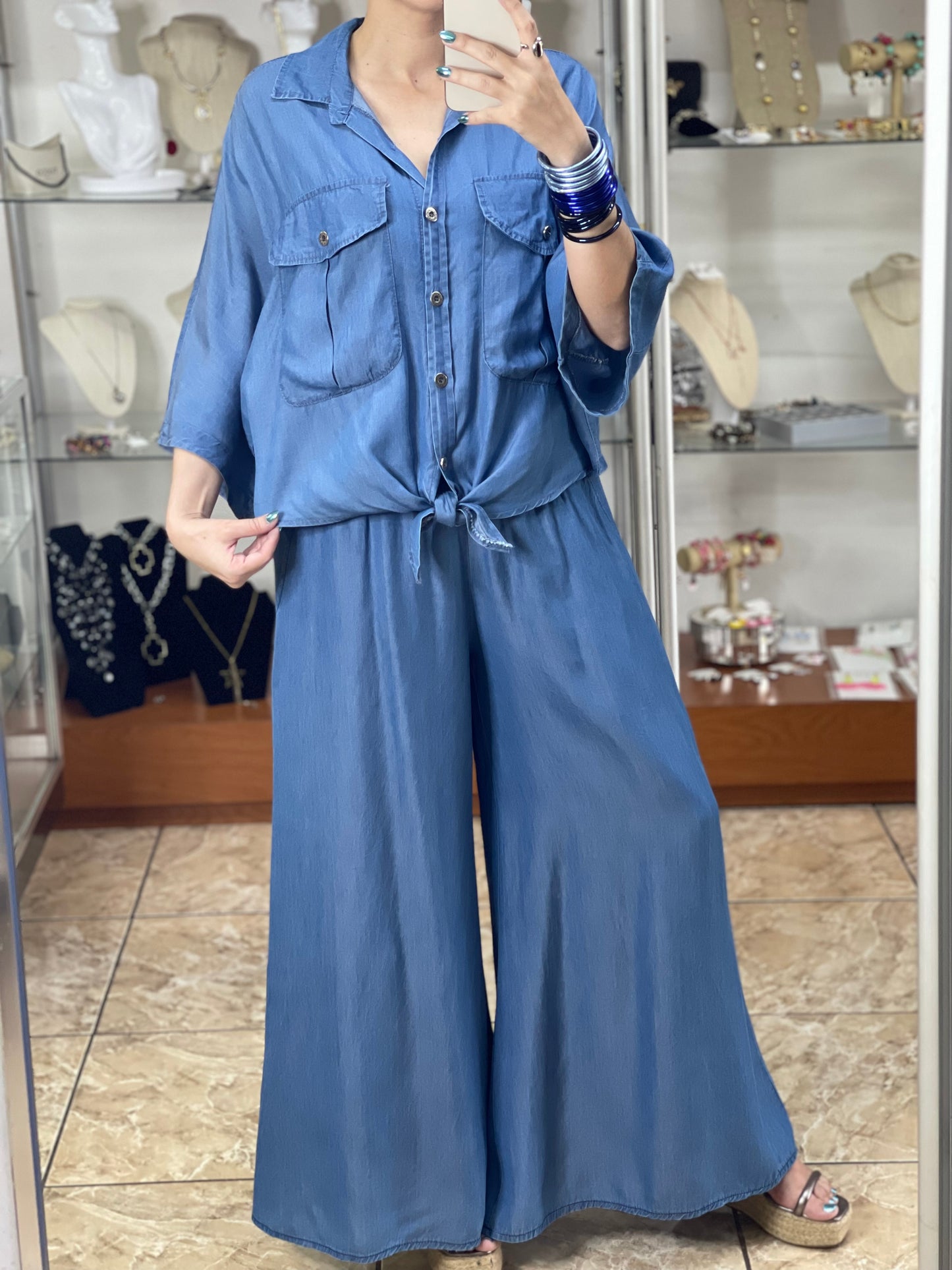 Loose Fit Denim Set