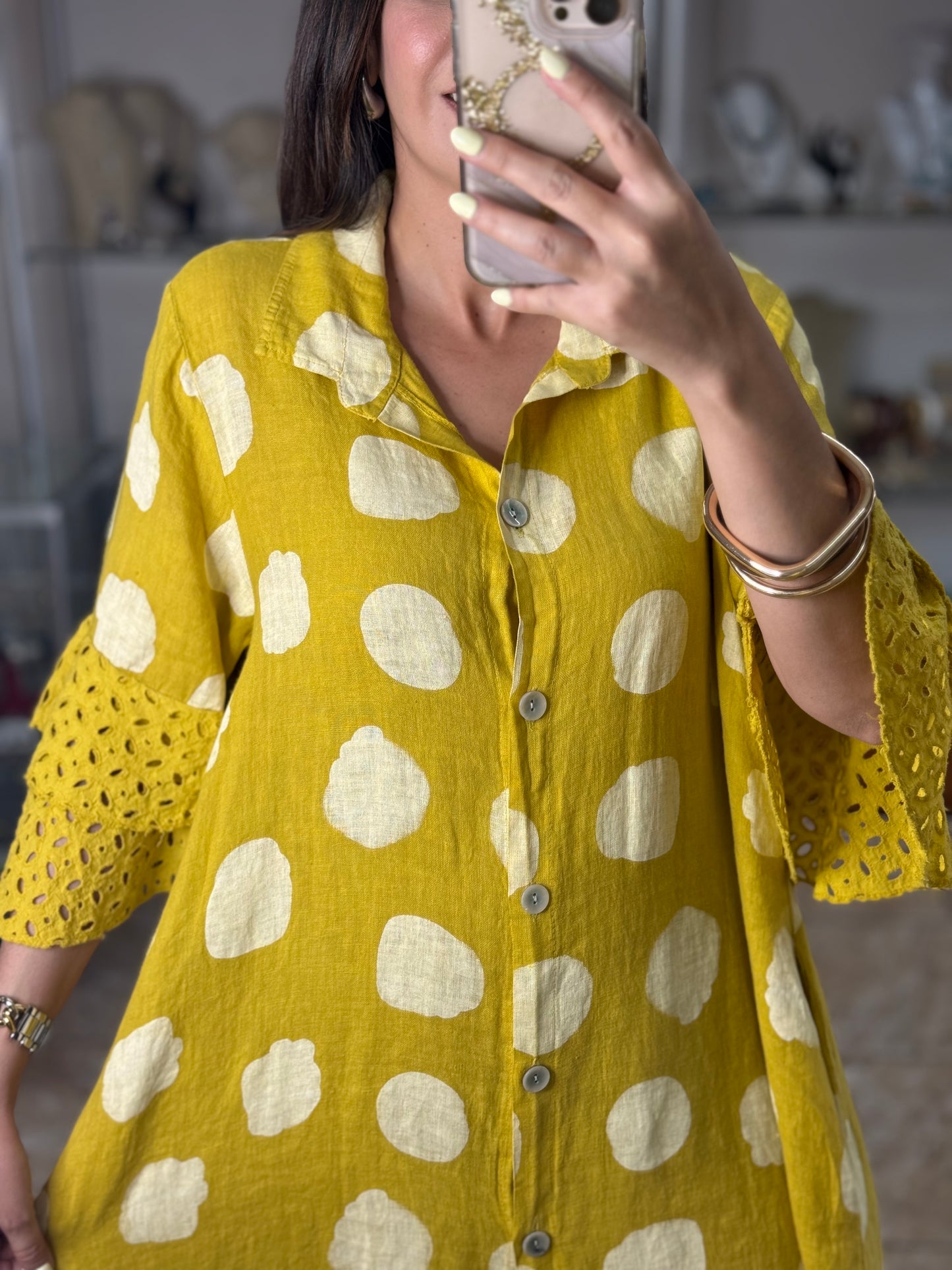 Macarena OS Polkadot Maxi Dress (NO RETURNS OR EXCHANGE)
