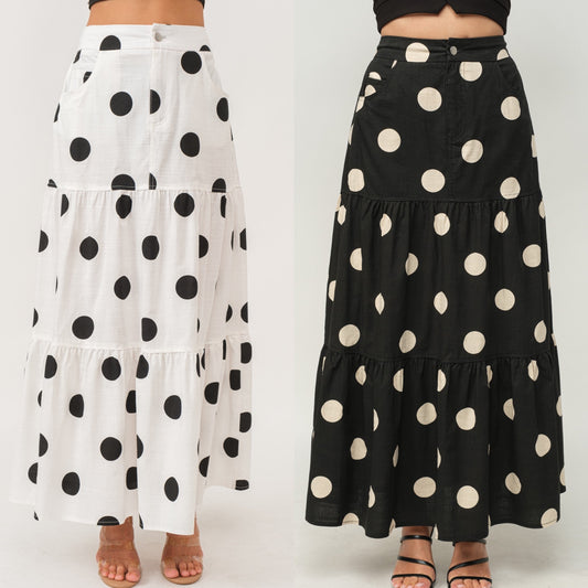 Maxi Polkadots Skirt