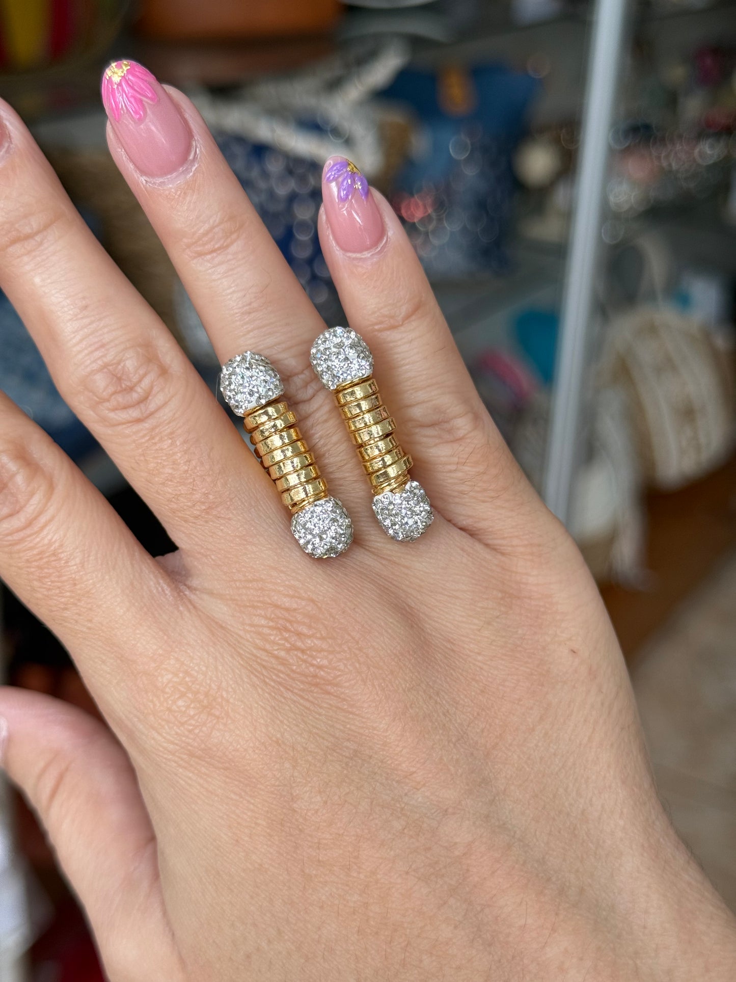 Gold and Rhinestones Set