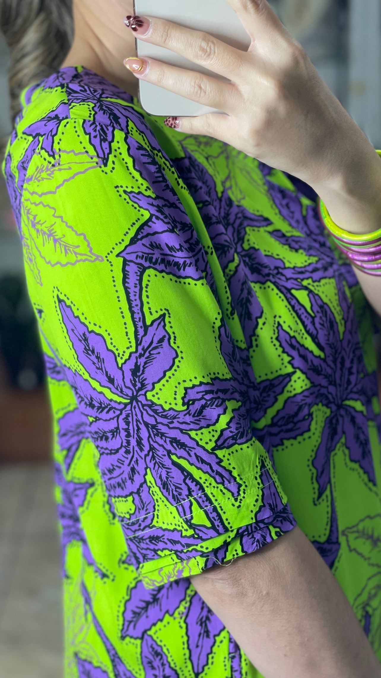 Neon Green/Purple Dress