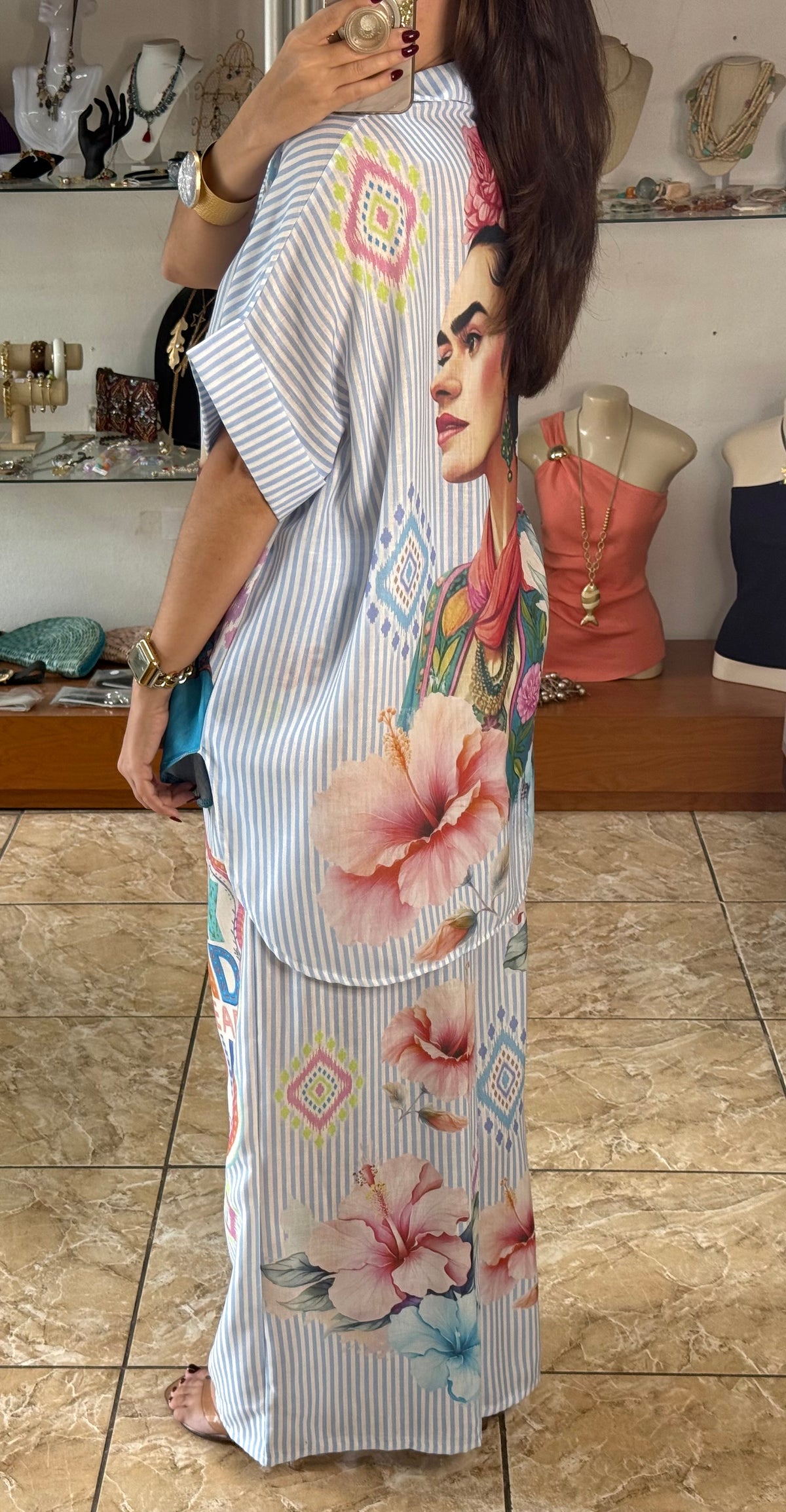OS Frida Stripes Top & Pant Set (NO RETURNS OR EXCHANGE)