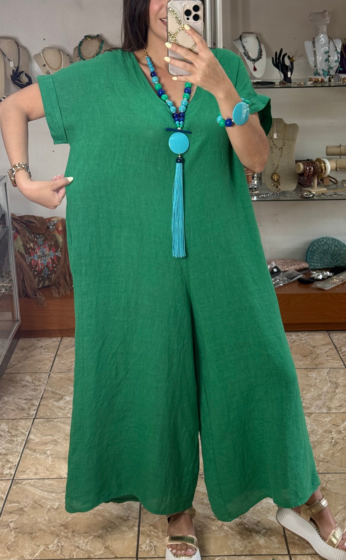 OS Linen Jumpsuit (NO RETURNS OR EXCHANGE)